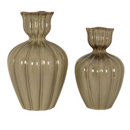 Orin Small Sage Tulip Olpe Vase - Thumb 2