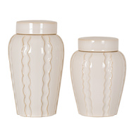 Orlune Large Deco Ginger Jar - Thumb 2
