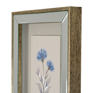 Rosalie Textured Paper Cornflower in Mirrored Frame - Thumb 3