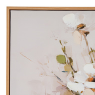 Still Life Cosmos Hand Painted Canvas in Frame - Thumb 3