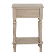 The Rowan Collection 1 Drawer Side Table With Shelf - Thumb 7