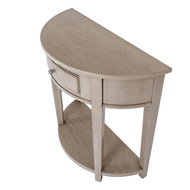 The Emile Collection 1 Drawer Half Moon Console Table - Thumb 3