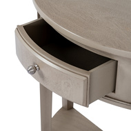 The Emile Collection 1 Drawer Half Moon Console Table - Thumb 5