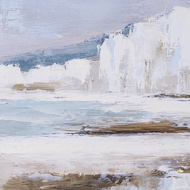 Cliffside View Hand Painted Canvas in Frame - Thumb 5