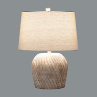 Dune Table Lamp With Linen Shade - Thumb 2