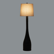 Brompton Floor Lamp With Grey Linen Shade - Thumb 2