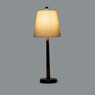 Everly Table Lamp With Grey Linen Shade - Thumb 2