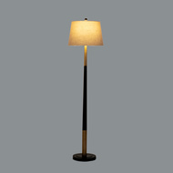 Everly Floor Lamp With Grey Linen Shade - Thumb 2