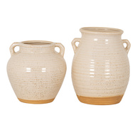 Speckled Ceramic Wide Amphora Pot - Thumb 5
