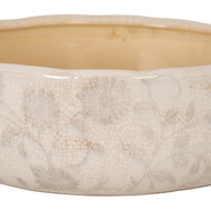 Large Grey Aster Ceramic Bowl Pot - Thumb 2