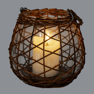 Briar Collection Large Wicker Lace Lantern - Thumb 3