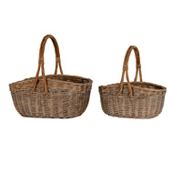Briar Collection Set Of Two Wicker Trug Baskets - Thumb 2