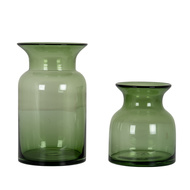 Small Green Glass Vase - Thumb 2