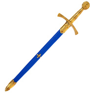 French Medieval Sword Letter Opener With Scabbard