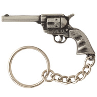 Silver Revolver Keyring