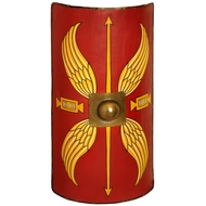 Roman Shield (Scutum) With Leather Belt