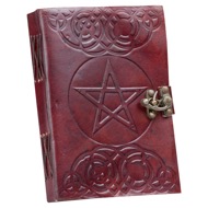 Hand Made Leather Star Of David Journal 200 Pages